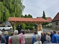 Waidsteineinweihung und ausstellung zur 800-Jahrfeier von Sohnstedt