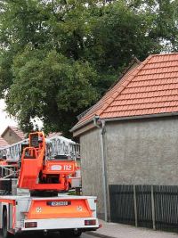 Feuerwehreinsatz in der Sömmerdaer Straße