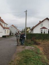 Dreh in Richtung Leitung