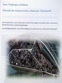 Sommerfest der Kleingartensparte - Vorstellung der Chronik