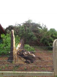 Unwetter über Hochstedt