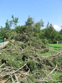 Unwetterschäden in Hochstedt