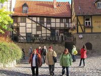 Auf dem Weg zur Stiftskirche von Quedlinburg