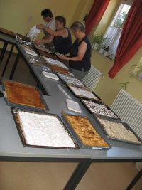 Kuchenschnitt am Vorabend