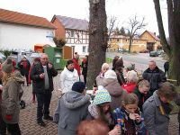 Weihnachtsbaumaufstellen