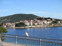 Aussicht auf Primošten von der Hotelterrasse