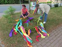 Abschmücken des Maibaums