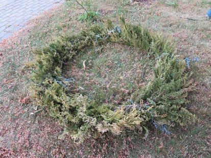 Abschmücken des Maibaums