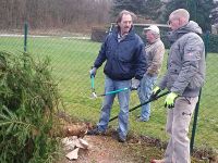 Weihnachtsbaumsetzen