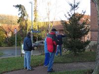 Weihnachtsbaumsetzen