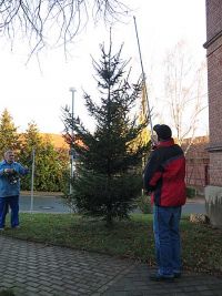Weihnachtsbaumsetzen