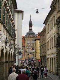 Bamberg vom Rosengarten aus