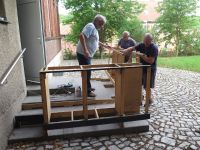 Aufbau der Waidfesttheke