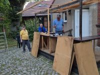 Waidfestvorbereitung