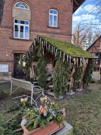 Weihnachtliche Minzebank