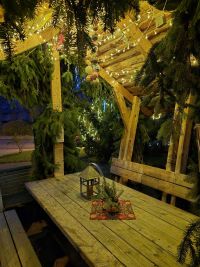 Weihnachtliche Minzebank